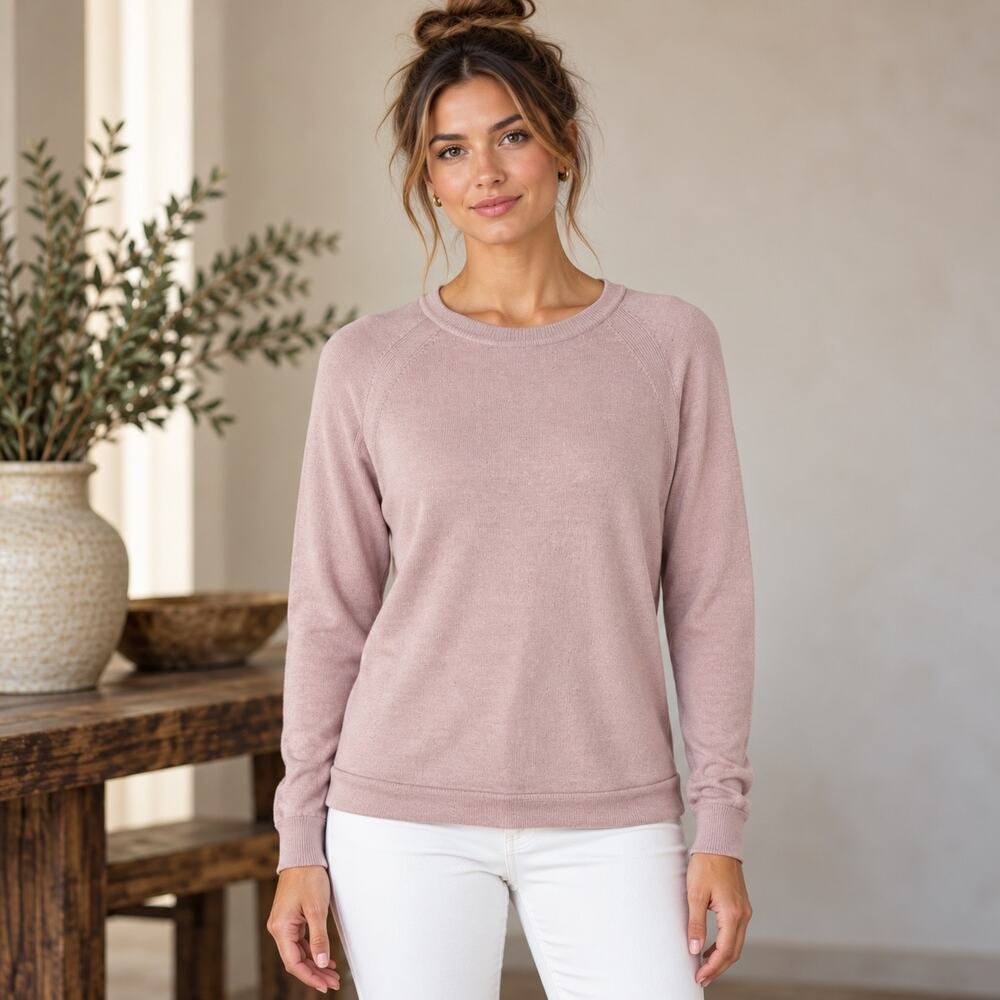 Lululemon Pink Blush Tied To You Sweater Misty Pink Small